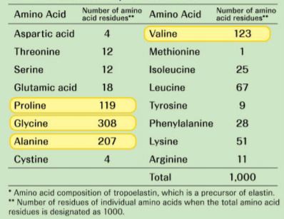 Amino acid tables